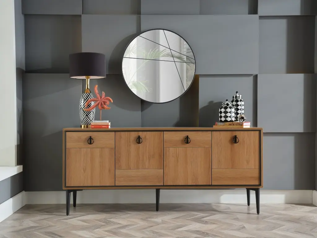 VISTA KONSOL LOFTY CEVİZ /MISTY ANTRASIT