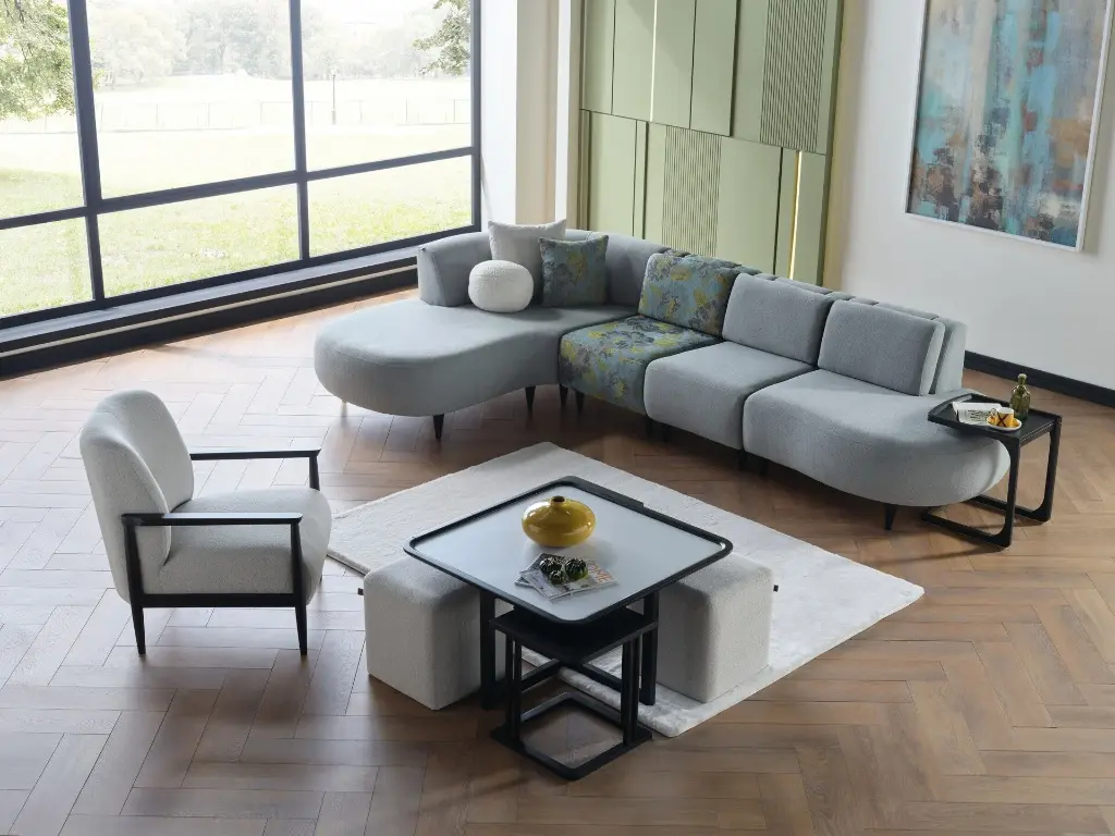 Teddy Köşe Koltuk Su Yeşili