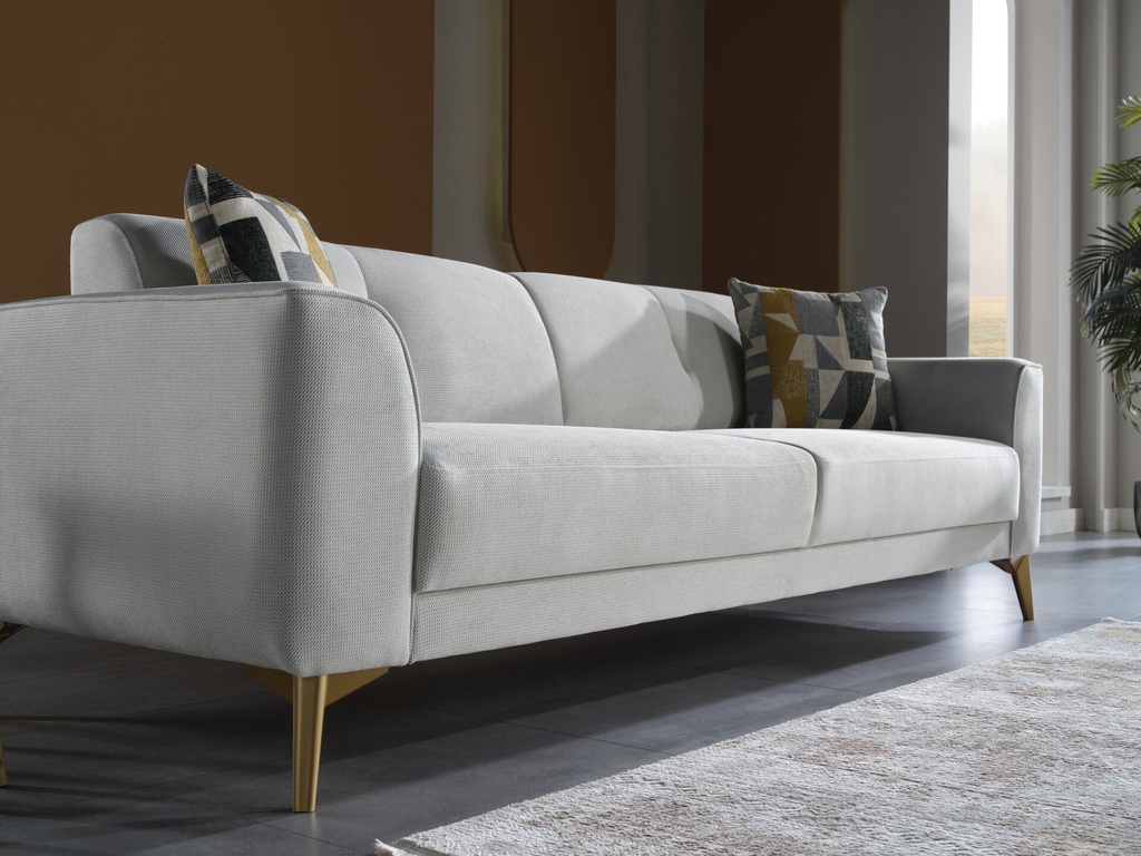 Lavita Üçlü Koltuk Altın - Senfoni Gri