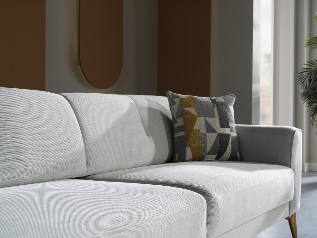 Lavita Üçlü Koltuk Altın - Senfoni Gri