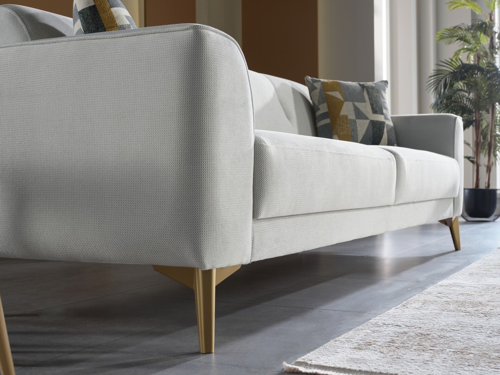 Lavita Üçlü Koltuk Altın - Senfoni Gri