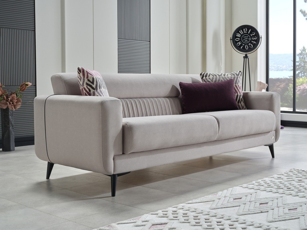 Molde S Üçlü Koltuk Gri 