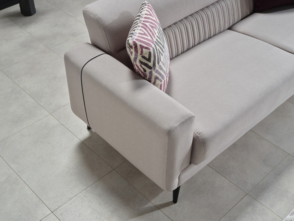 Molde S Üçlü Koltuk Gri 