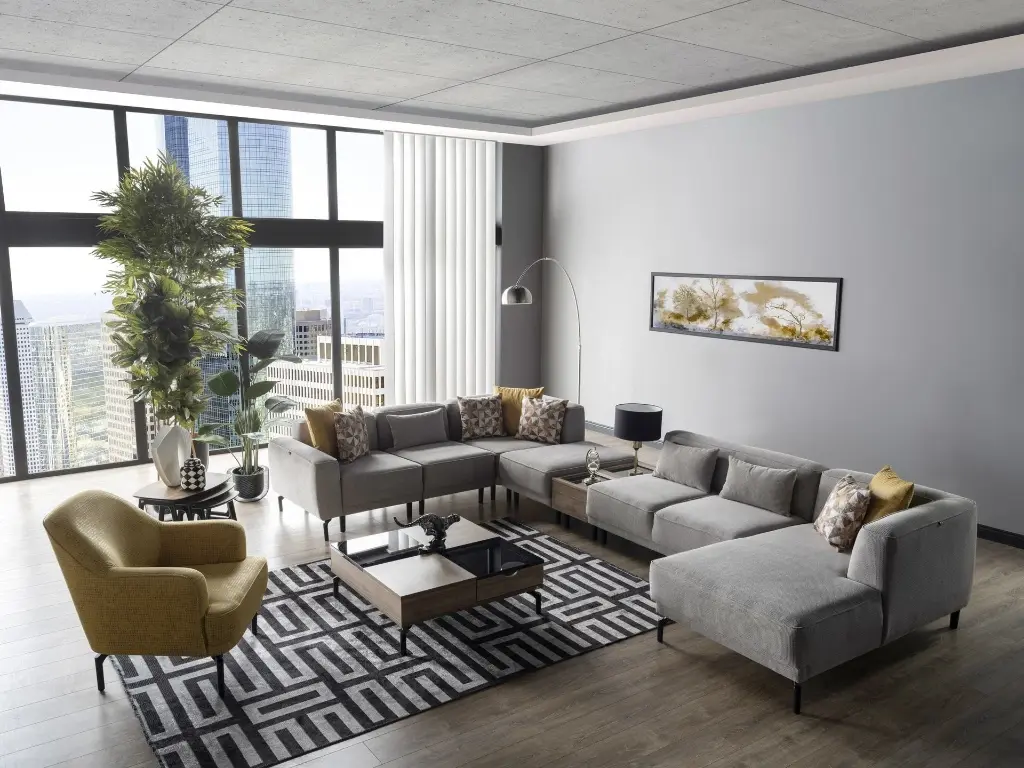 [58MAYC0000000] Mary Köşe Koltuk Gri