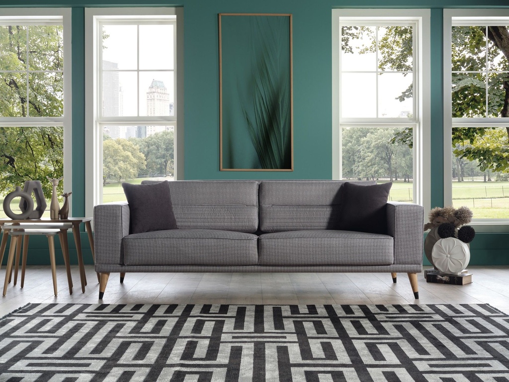 [201LNCAGF03000160] Lena Üçlü Koltuk Gri-2 