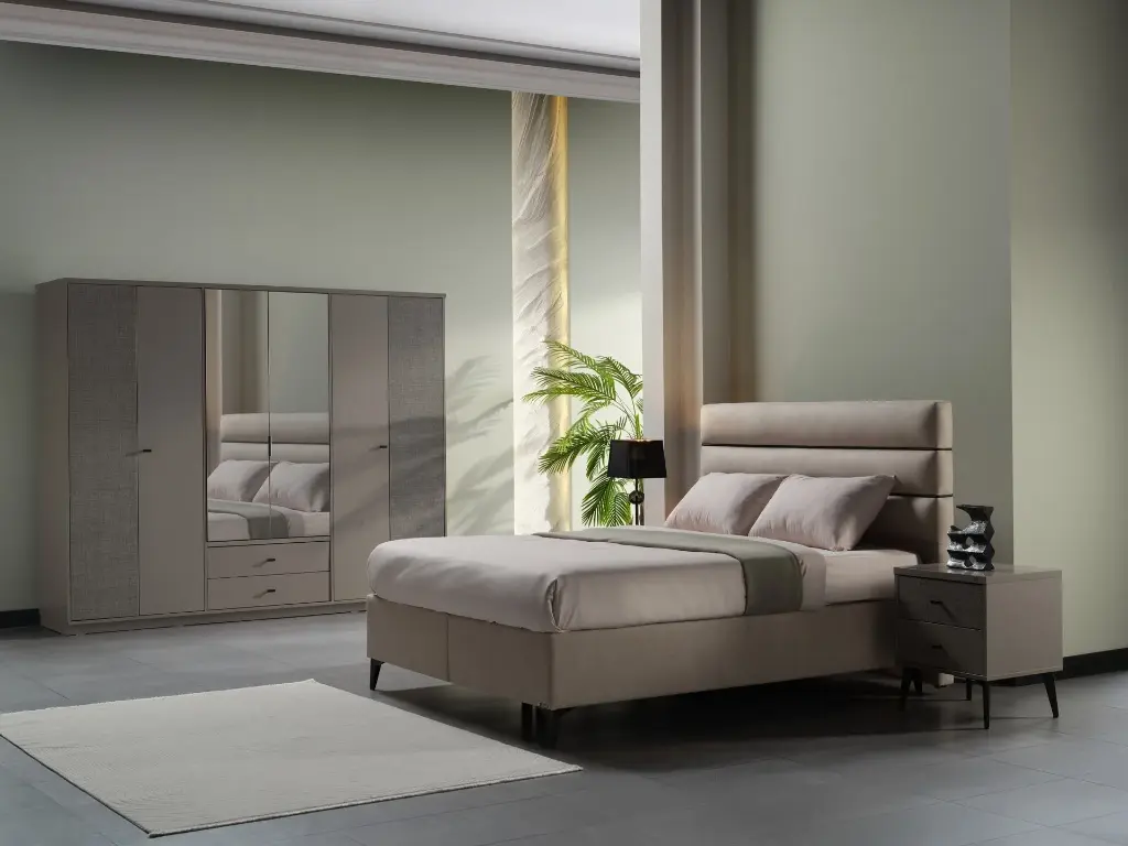 [58TRV8005DWKM] Truva Schlafzimmer Set