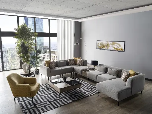 [58MAYC0000000] Mary Köşe Koltuk Gri