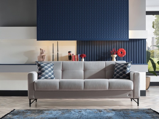 [200MNRS0302000001] Monreo Üçlü Koltuk Gri 