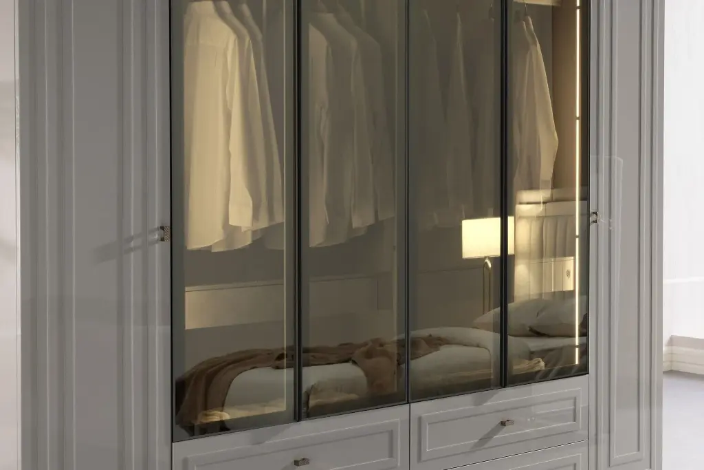 BRIELLA 6 KAPAKLI CAM KAPAKLI BUZ GR/ONYX MERMER 