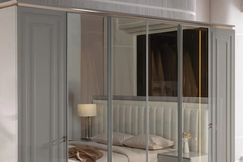 BRIELLA 6 KAPAKLI CAM KAPAKLI BUZ GR/ONYX MERMER 