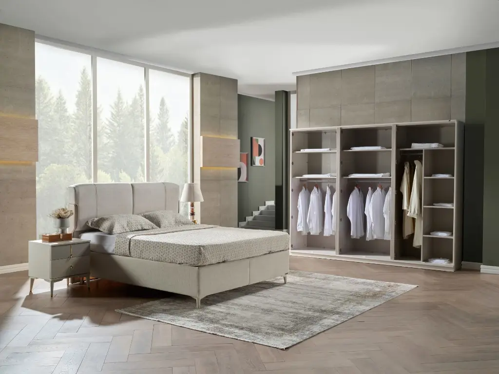 ALYA 6 KAPAKLI DOLAP SEDEF KRM/GOCCE TEK