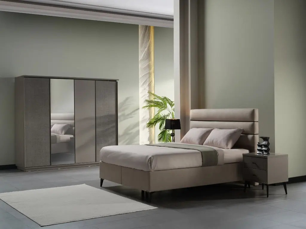 TRUVA SURGU KAPAKLI DOLAP ERCİYES KREM/TRUVA TEKSTİL