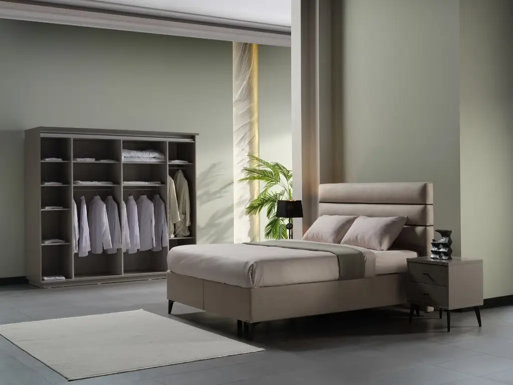 TRUVA SURGU KAPAKLI DOLAP ERCİYES KREM/TRUVA TEKSTİL