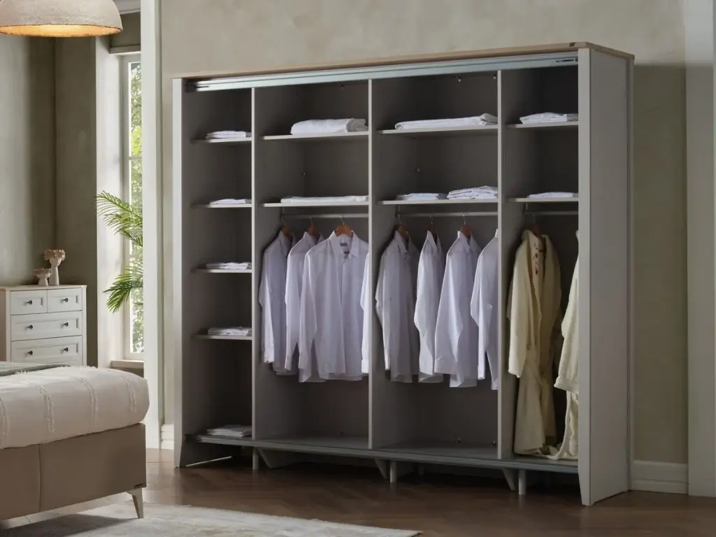 FIONA SURGU KAPAKLI DOLAP SEREZ GRI/FİONA MEŞE