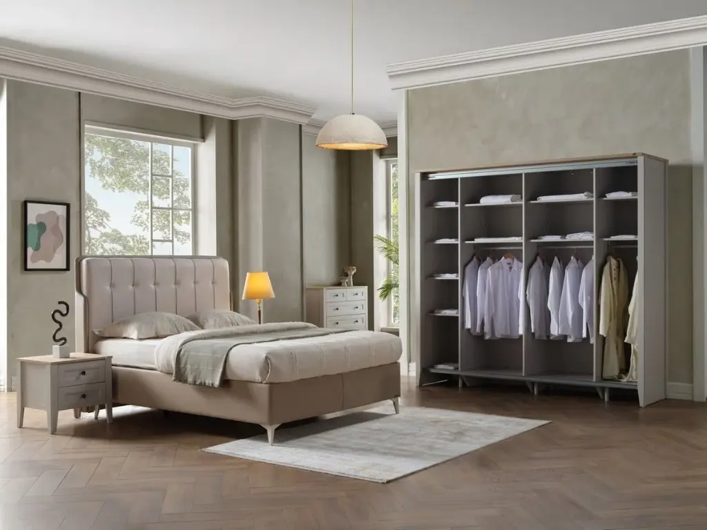 FIONA SURGU KAPAKLI DOLAP SEREZ GRI/FİONA MEŞE