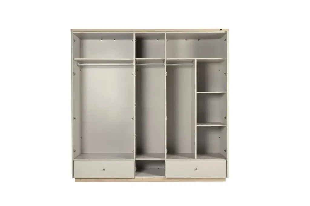 BORNEO 5 KAPAKLI DOLAP SEREZ GRI/INTRO MESE