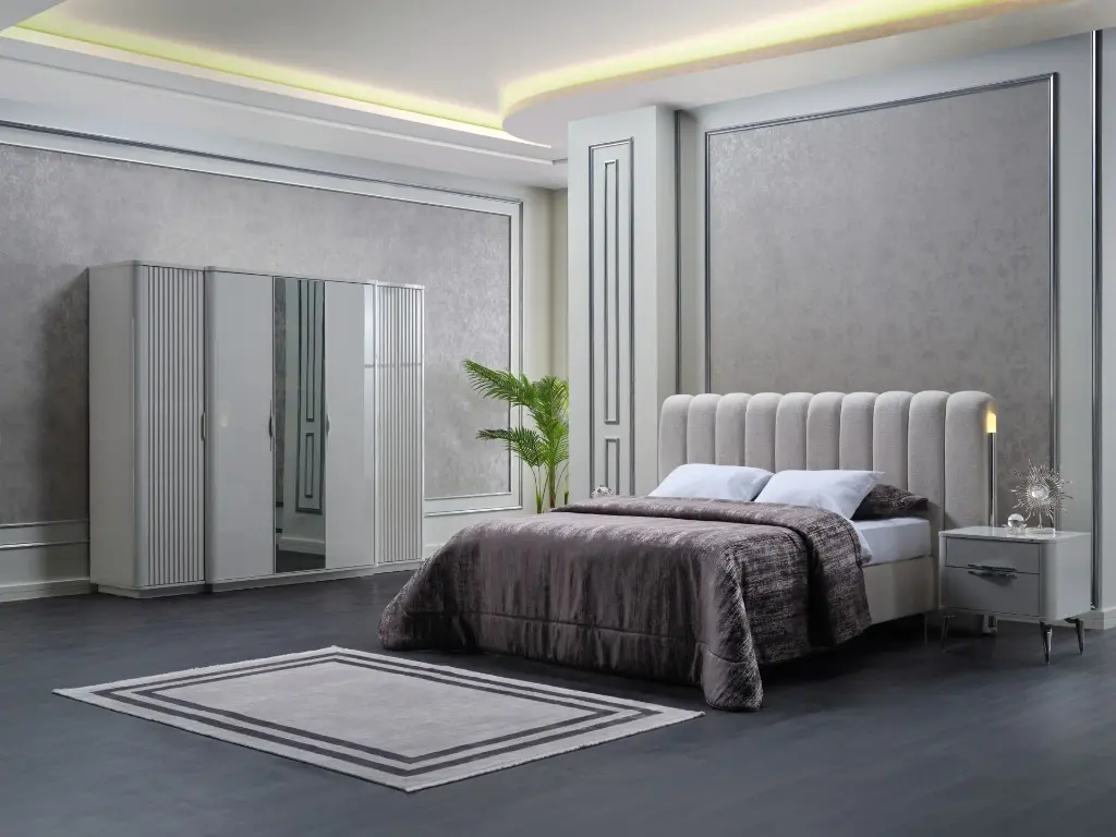 AYSA 5 KAPAKLI DOLAP PRSLN BYZ/GRİ CHEWRON