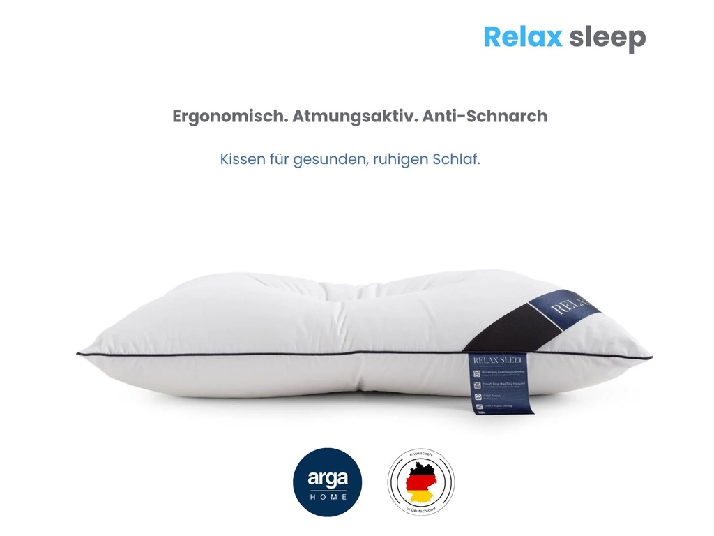 AH RELAX Sleep – Anti-Schnarch Visco-Kopfkissen 