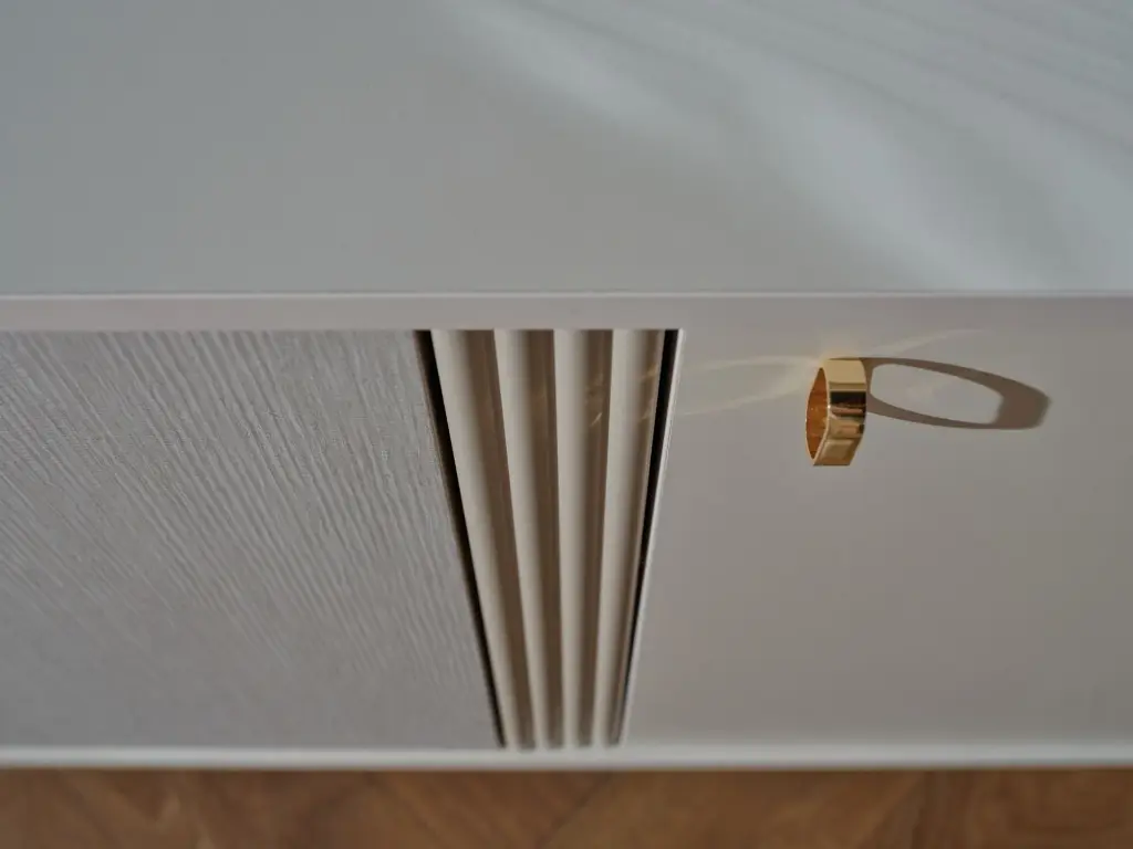 ALYA KONSOL SEDEF KREM/GOCCE TEKSTİL DESEN