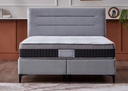 A-CLOUD Boxsprinbgett mit Stauraum , GRAU , 160x200