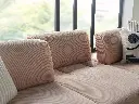 PLATO S SYH KOSE K2TK2PAR TK 5B-STRIPE SOMON DUZ//STRIPE EKRU PELUS///////LINEN KREM DUZ2/PUNCH PLATO S MAVI DESEN////STRIPE EKRU PELUS