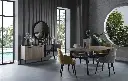 MARY MINI SBT.MASA CEVIZ/ MAT SİYAH