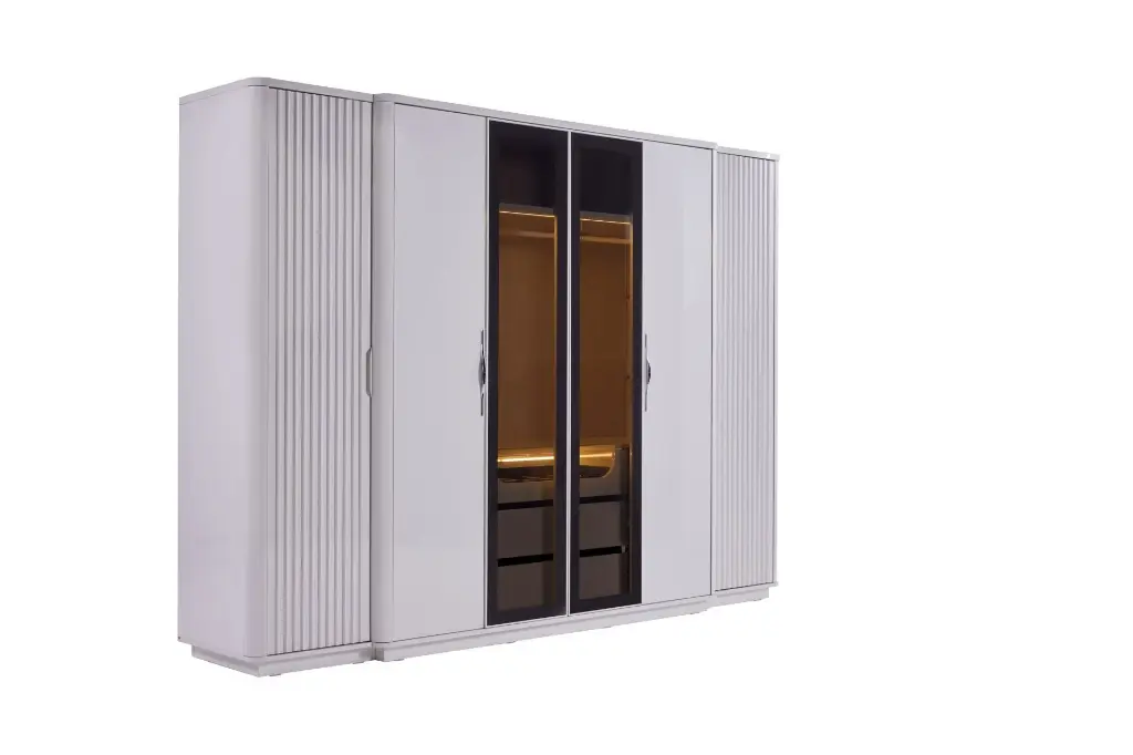 AYSA 6 KAPAKLI DOLAP PRSLN BYZ/GRİ CHEWRON