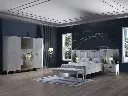 ARENA 6 KAPAKLI DOLAP PORSELEN BEYAZ/MIRA DESEN