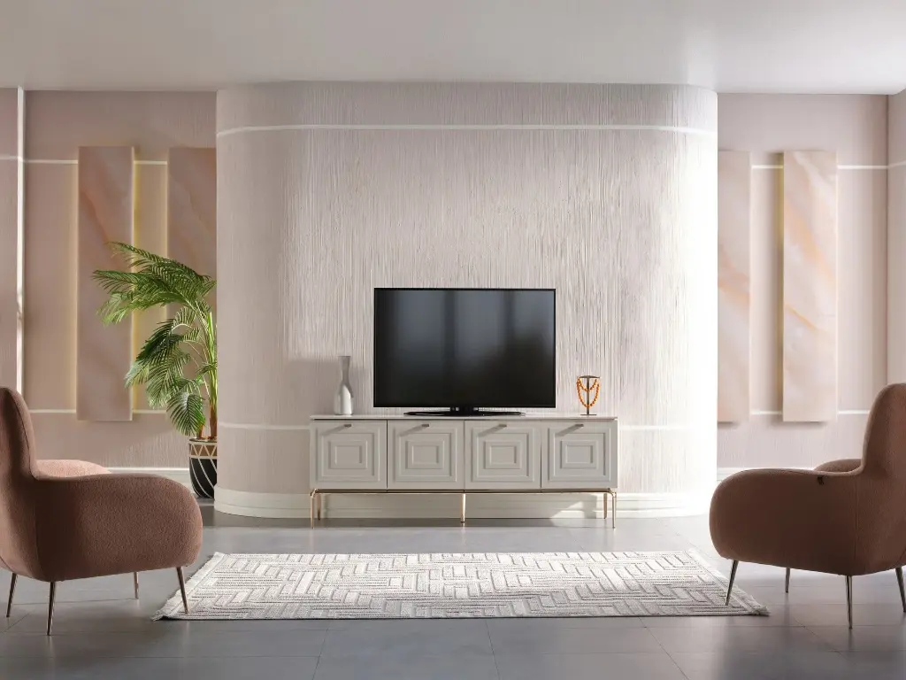BRIELLA TV SEHPASI HG BUZ GRİ/ONYX MERMER 