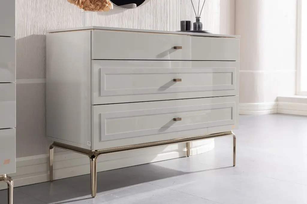 BRIELLA MAKYAJ MASASI HG BUZ GRİ/ONYX MERMER 