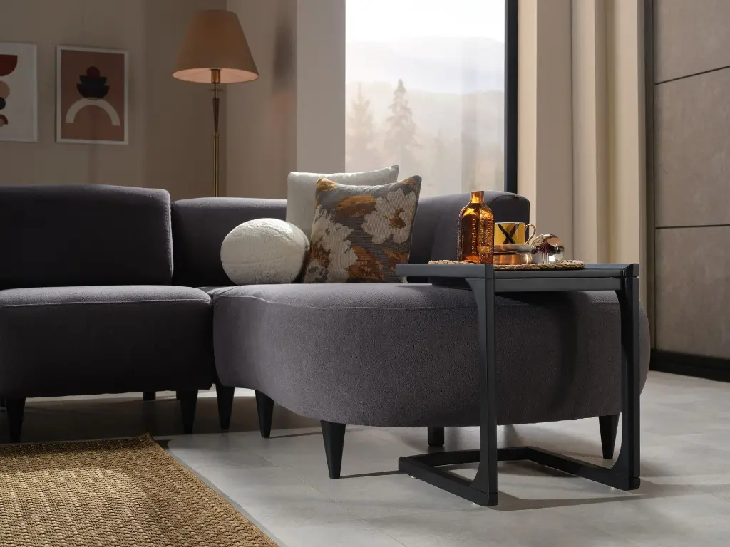 Teddy Köşe Antrasit 