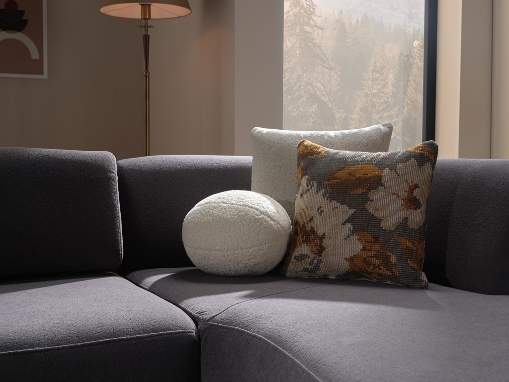 Teddy Köşe Antrasit 