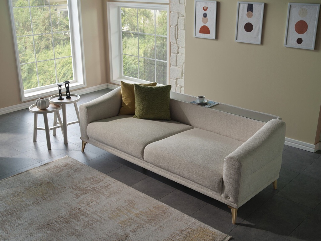 FIONA MESE UCLUYTLI 4B-FIONA KREM DUZ//BRIELLA SARI DUZ///////////FIONA YESIL PELUS/FIONA KREM-VIZON ANA 