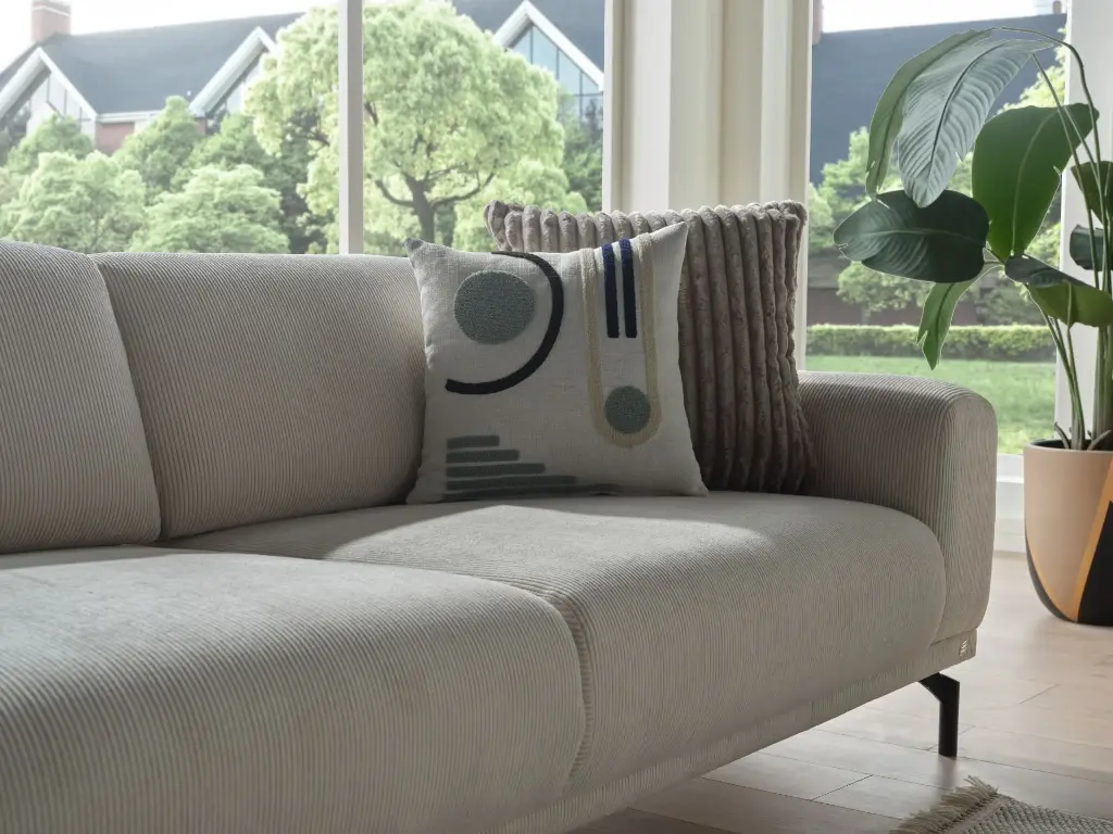 PLATO S SYH UCLUYTLI 5B-STRIPE KREM DUZ//STRIPE VIZON PELUS///////LINEN KREM DUZ2/PUNCH PLATO S YESIL DESEN////STRIPE EKRU PELUS