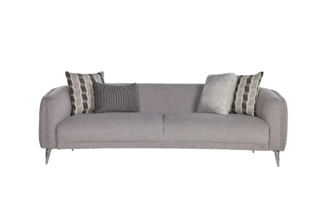 Aysa X Üçlü Koltuk Sabit Gri