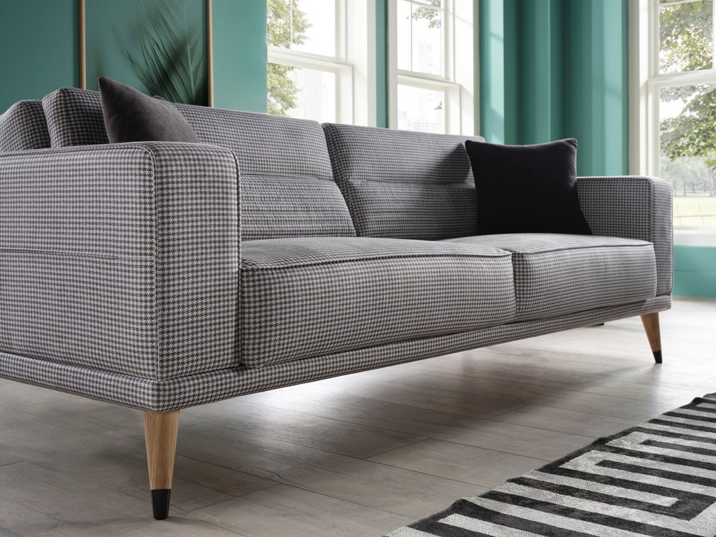 Lena Üçlü Koltuk Gri-2 