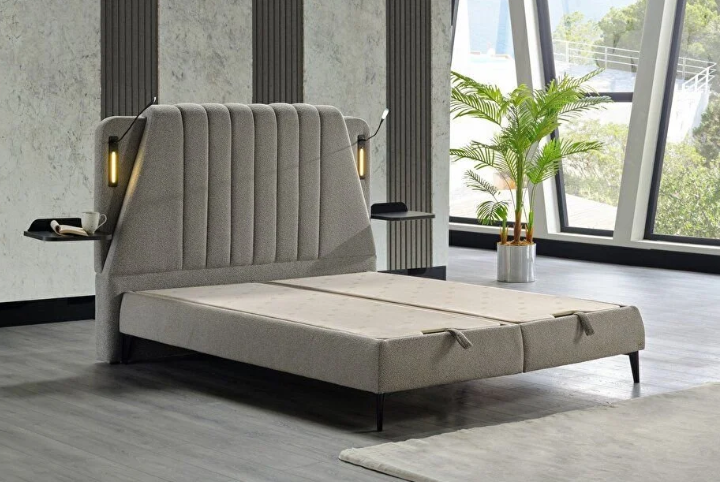 SYNERGY BKL SYH BAZA 160X200 2B-BUKLET GREY BLACK DUZ/////////BTKS BAZA KUMASI DUZ/////