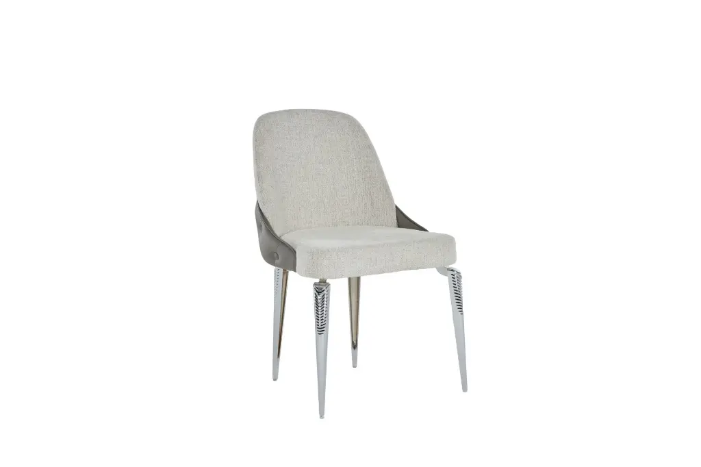 [23AYS82060230001] AYSA 8206 SANDALYE DÜĞMELİ 2 li KROM PARLAK/AYSA KREM DUZ PUMA-B 7292A 854-PP005