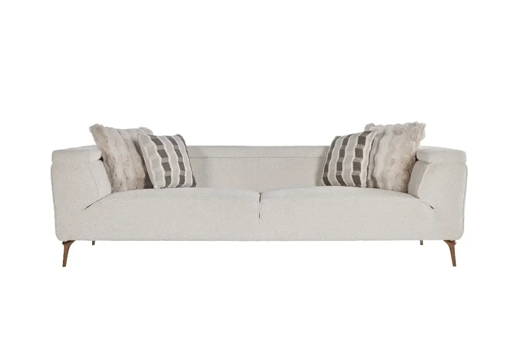 [201BELB0203000002] BELLA BRZ IKILI 3B-CARMEN KREM DUZ//CARMEN KREM PELUS//CARMEN KREM-GRI ANA////////// ADT	 