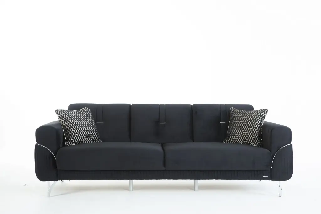 [201SERM0403000019] Serra Üçlü Koltuk Siyah