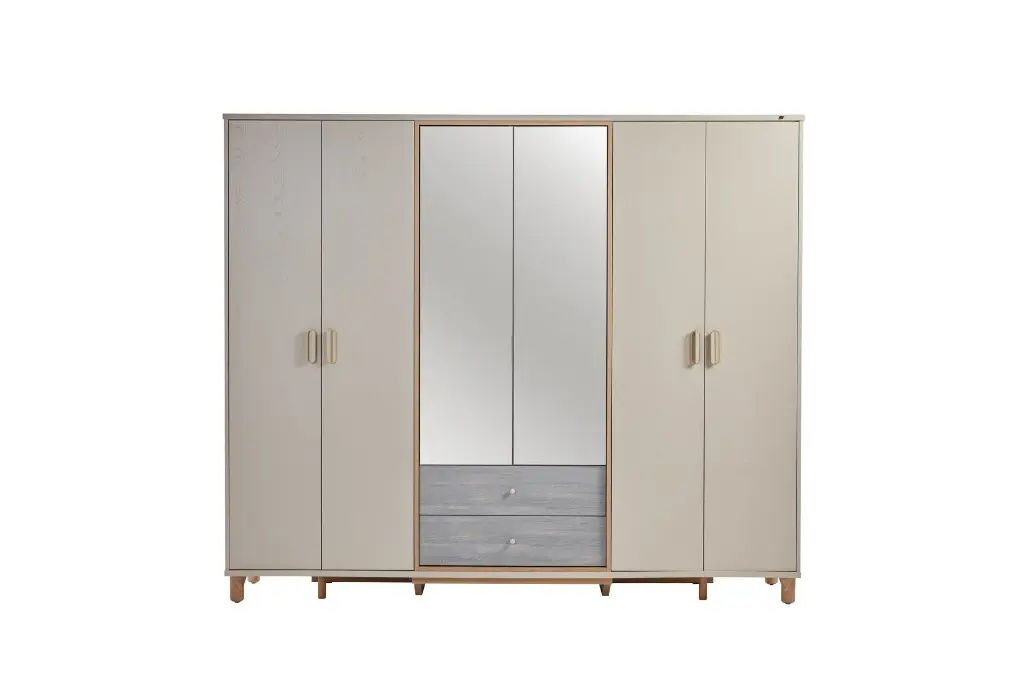 LINUS 6 KAPAKLI DOLAP MOLLY VIZON BEJ /MITRA MESE   