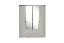 BRIELLA 4 KAPAKLI DOLAP HG BUZ GRİ/ONYX MERMER