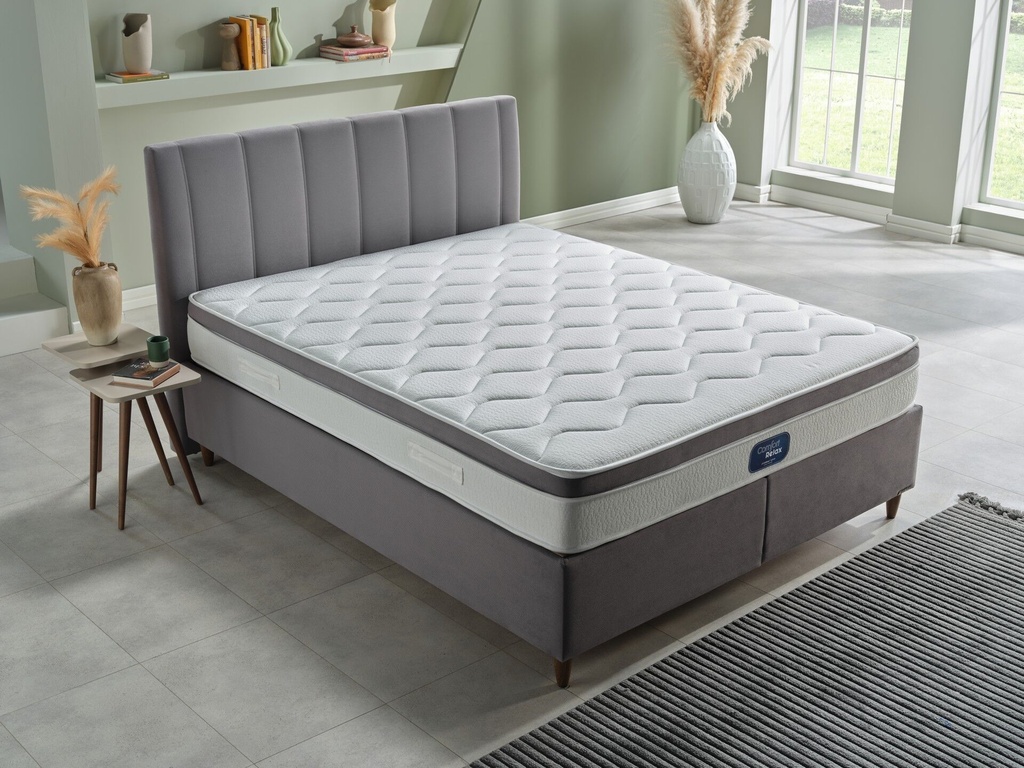 Comfort Relax Boxsprinbett mit Matratze (090X200)