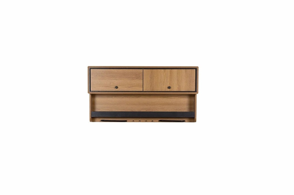 VISTA C MASA UST DOLAPLI LOFTY CEVİZ /MISTY ANTRASIT
