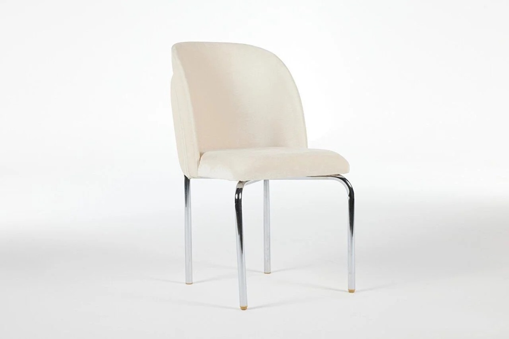 SERRA 6268 SANDALYE 1 li KROM PARLAK/DEREN KREM DUZ C112762///