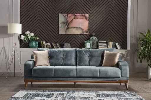 [200EXAC0303000008] ESTILO X A.CVZ UCLU 3B-VISTA YESIL DUZ//CAPRICE FOLYO DUZ/VISTA VIZON DUZ///////////