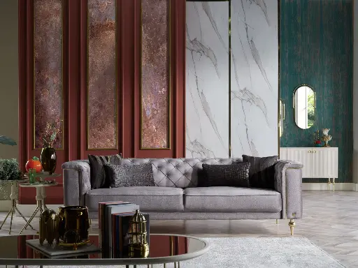 [201BLNA0404000005] 201BLNA0404000005BLANCA ALTIN UCLUYTLI 4B-BLANCA GRI DUZ/BLANCA ALTIN DUZ/BLANCA ANTRASIT-GRI