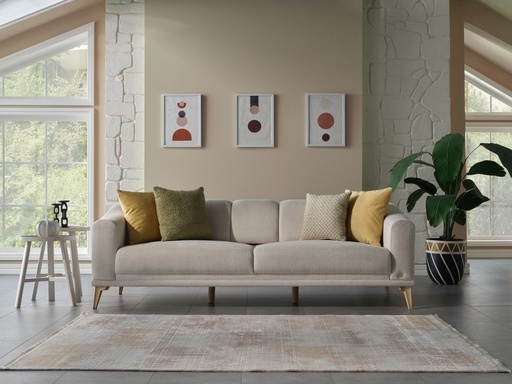 [201FIOM0404000001] FIONA MESE UCLUYTLI 4B-FIONA KREM DUZ//BRIELLA SARI DUZ///////////FIONA YESIL PELUS/FIONA KREM-VIZON ANA 