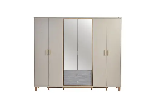 [22LIU2006AHMU] LINUS 6 KAPAKLI DOLAP MOLLY VIZON BEJ /MITRA MESE   