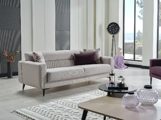 [200MLSS0304000002] Molde S Üçlü Koltuk Gri 